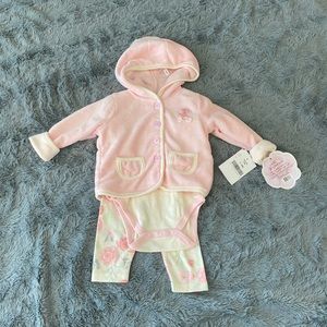Little Beginnings Three Piece Set 3-6m NWT
